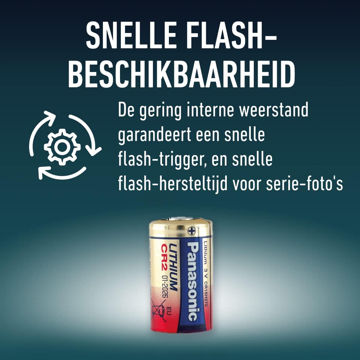 Panasonic CR2 Lithium Camera Battery Pack of 1