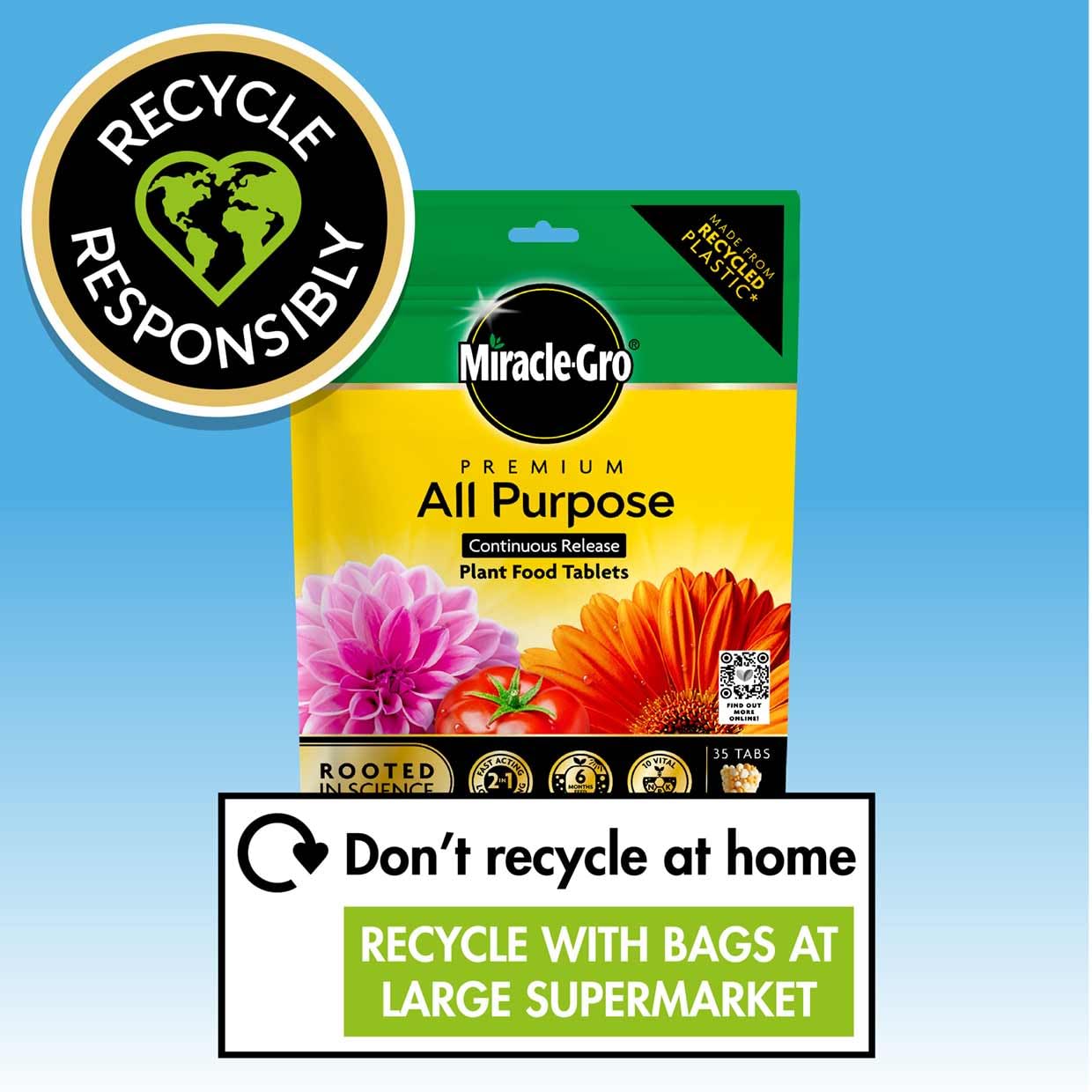 Miracle-Gro® All Purpose Continuous Release Plant Food Tablets