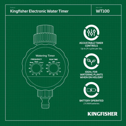 Kingfisher Electronic Water Timer