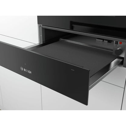 Bosch Serie 6 14cm Warming Drawer Black Trim