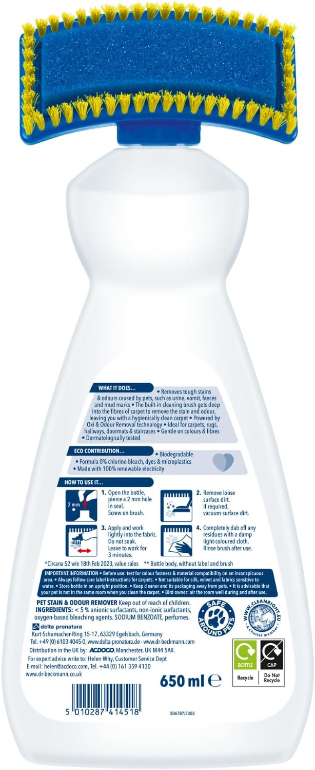 Dr Beckmann Pet Stain & Odour Remover