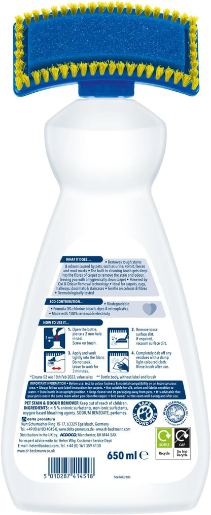 Dr Beckmann Pet Stain & Odour Remover