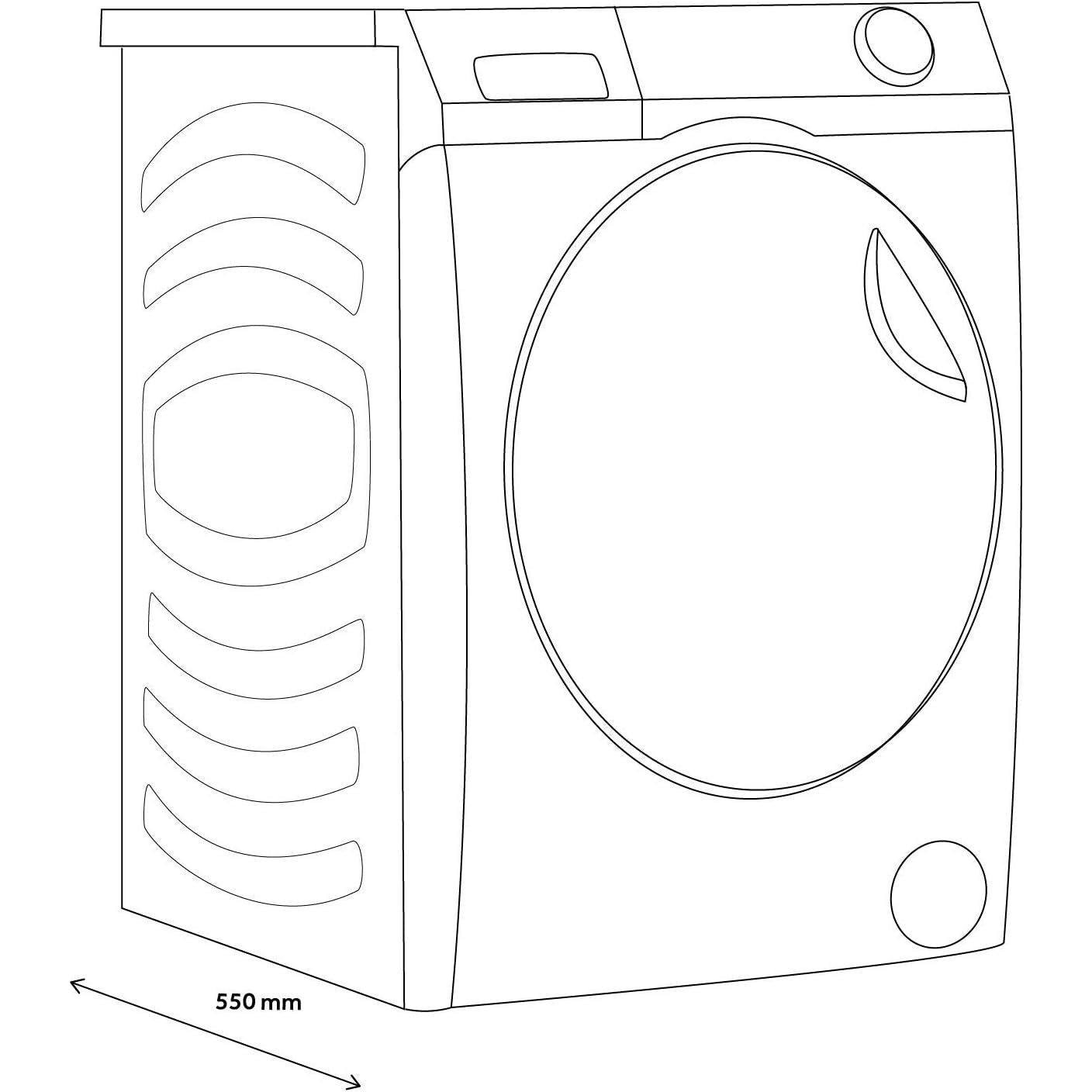 Haier Freestanding 10Kg Washer Dryer Graphite