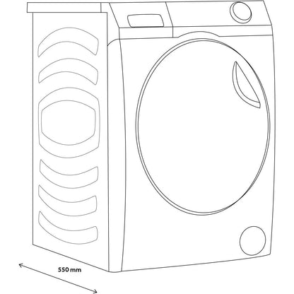 Haier Freestanding 10Kg Washer Dryer Graphite