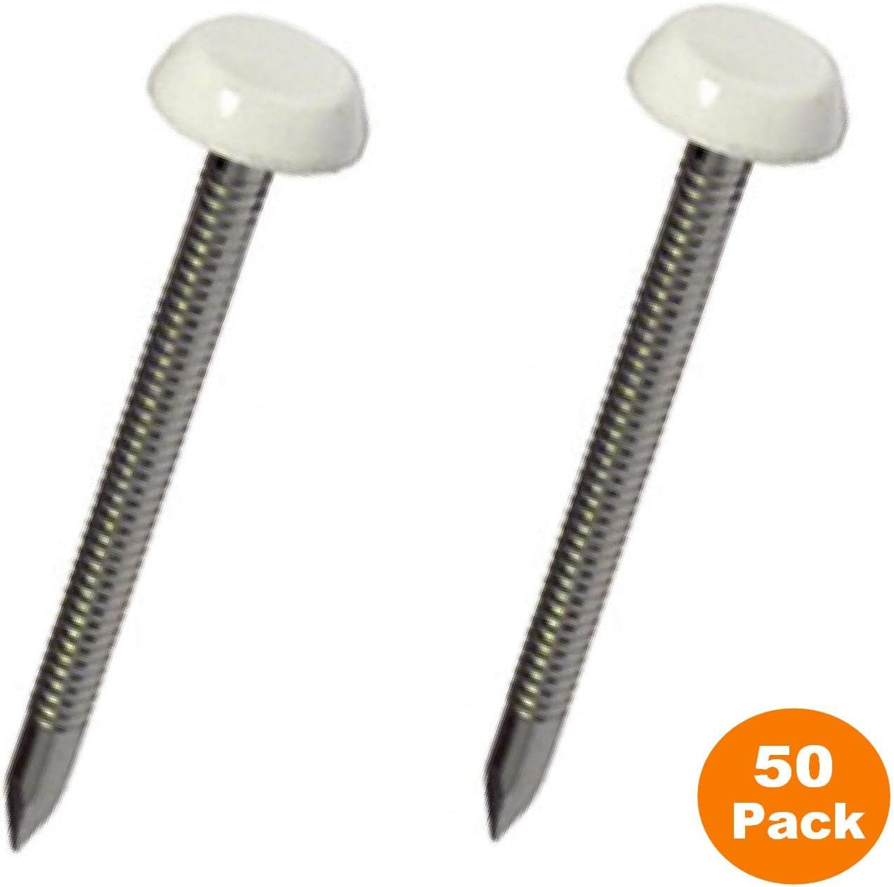Securfix S/S Plastic Headed Pin White 30mm 50pk