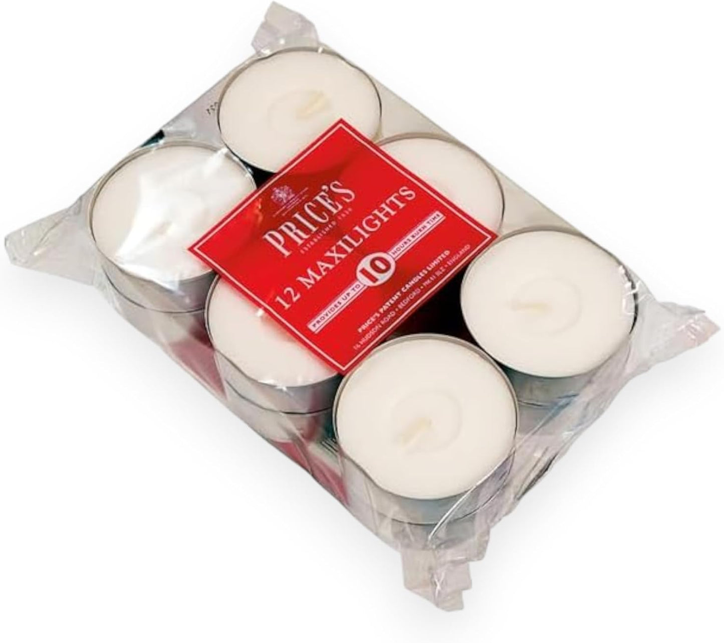 Price's Candles Maxi Tealight Unscented 12 Pack