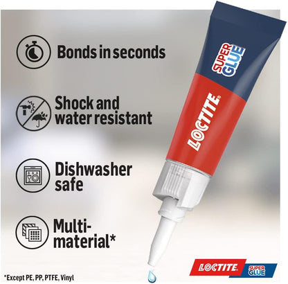 Loctite Maxi Trio Super Glue Liquid 3 x 3g