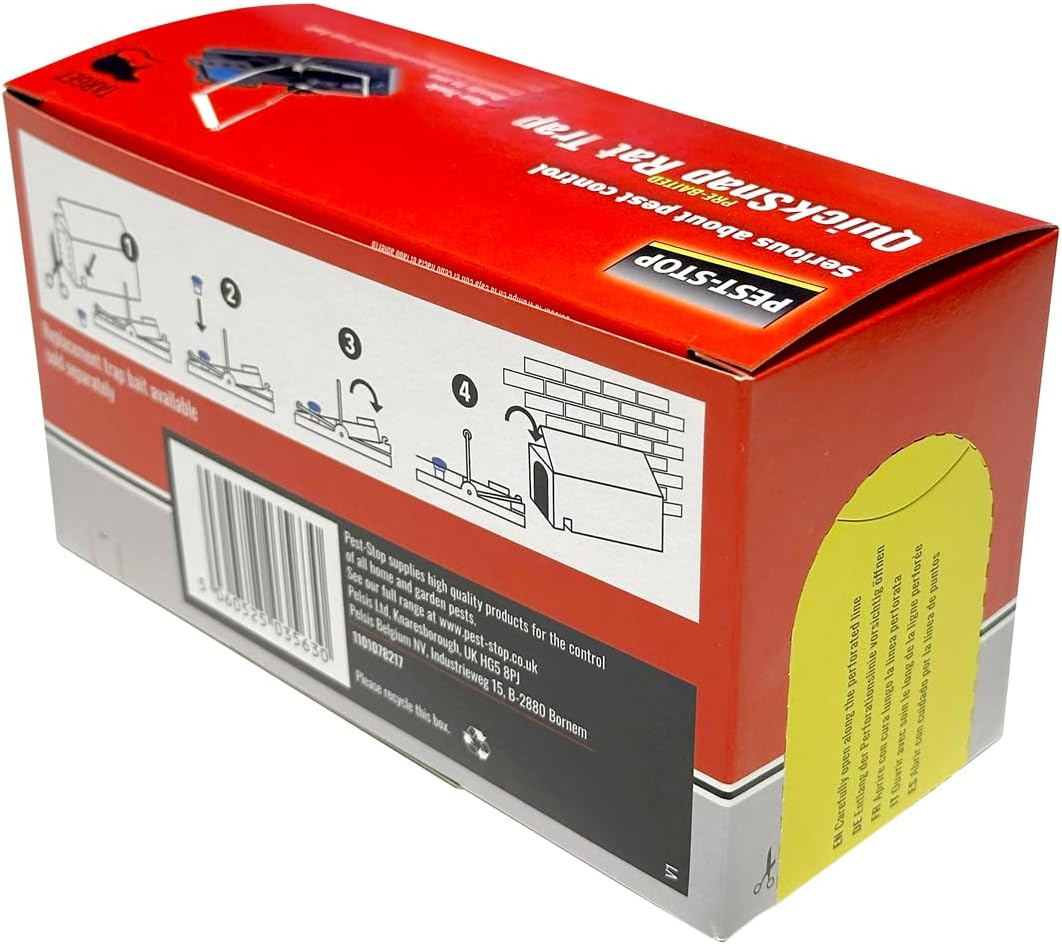 Pest-Stop Pre Bait Quick Snap Rat Trap