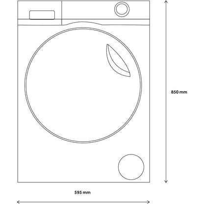 Haier Freestanding 10Kg Washer Dryer Graphite