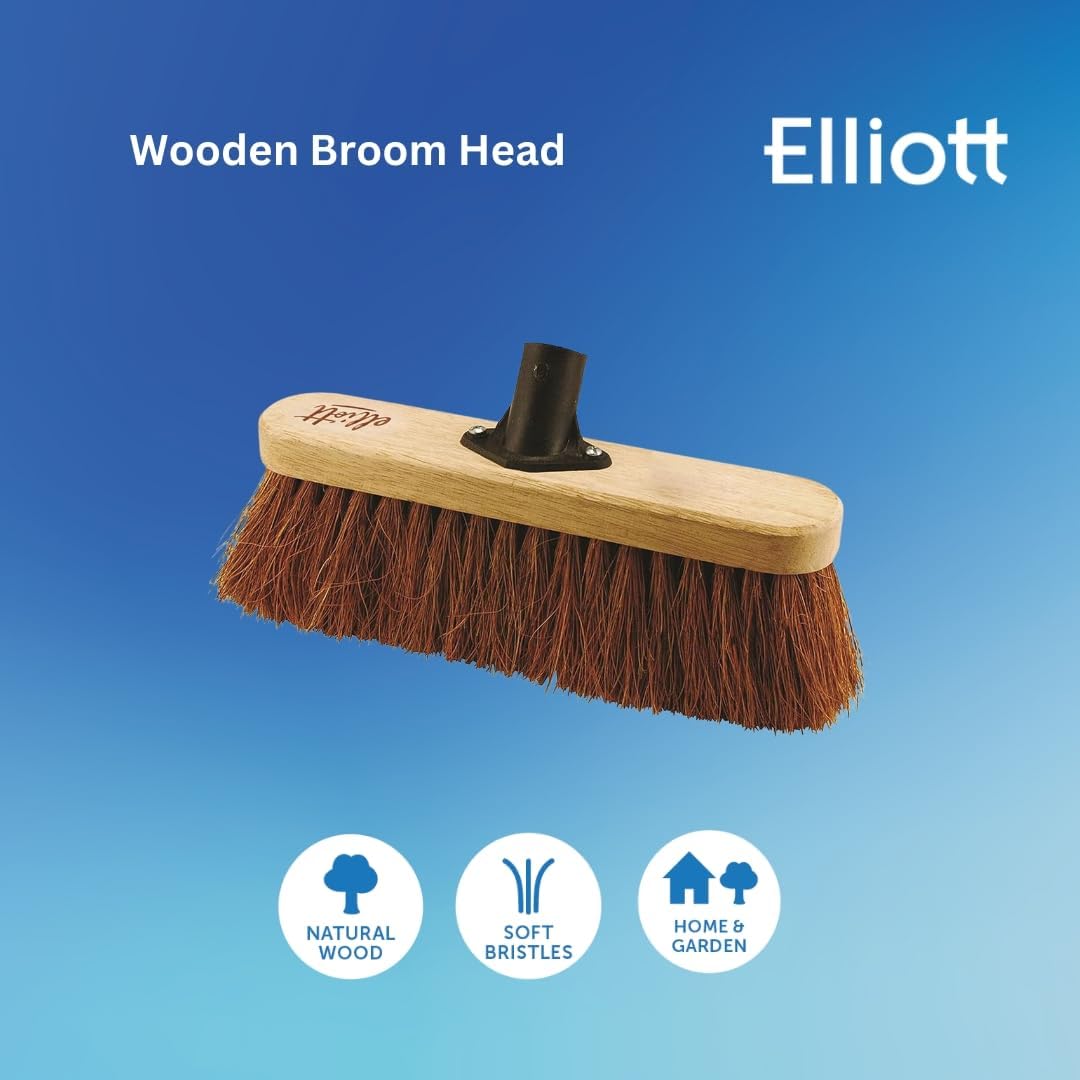 Elliott Wooden Broom Head