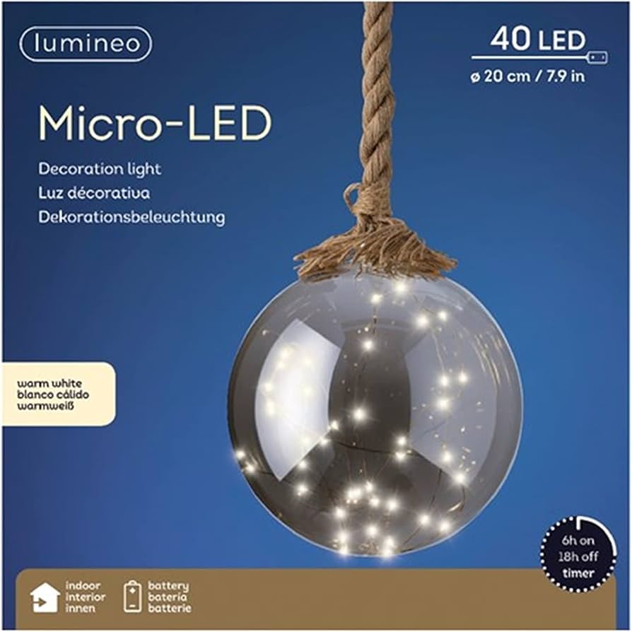 Kaemingk Micro LED Ball With Rope