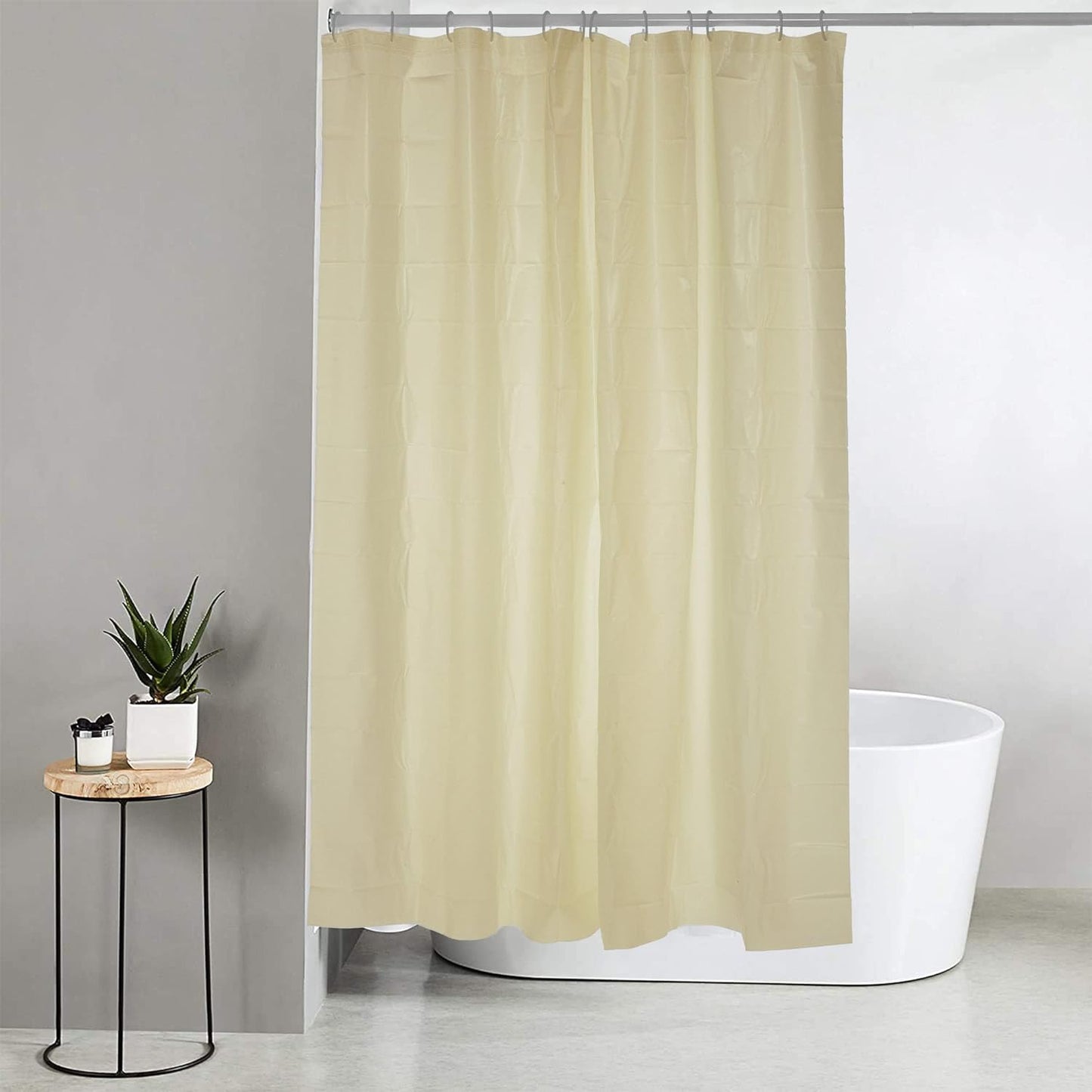 Blue Canyon Peva Shower Curtain 180 x 180cm Cream