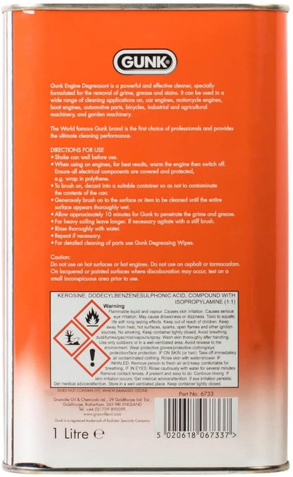 Gunk Engine Degreasant