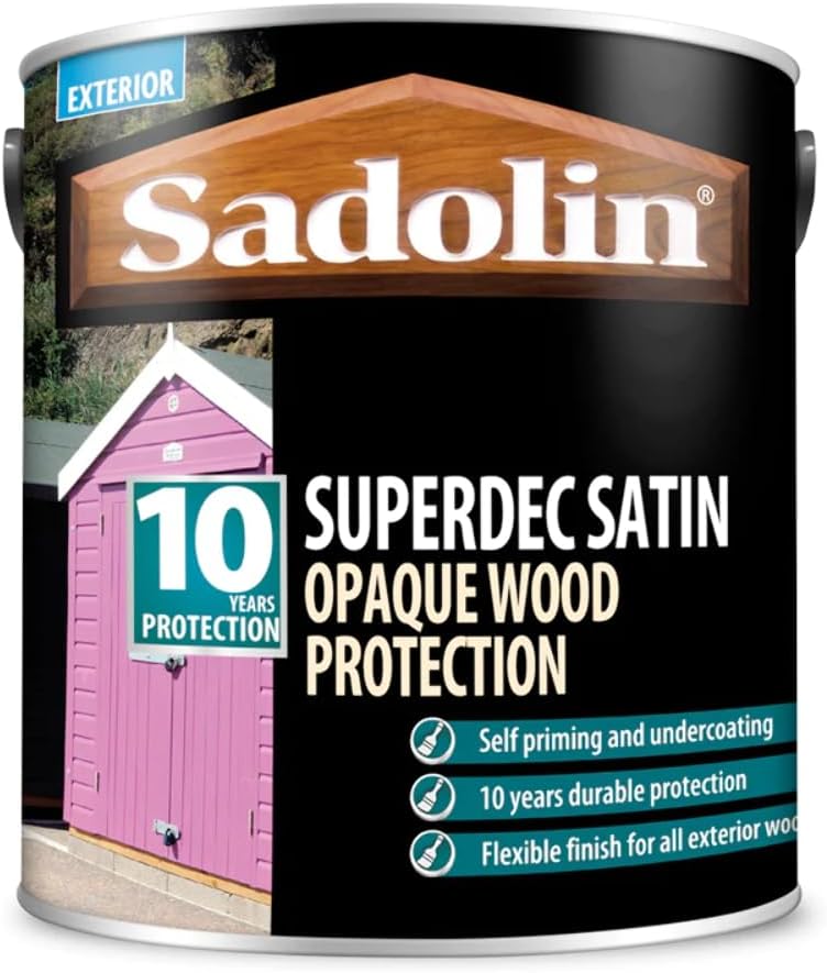 Sadolin Superdec Satin Black 1ltr