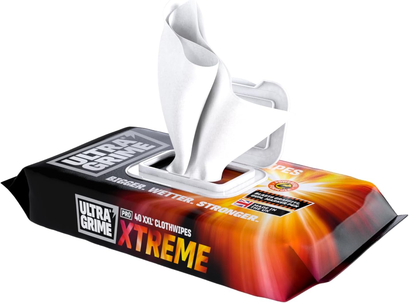 Ultragrime Pro Xtreme XXL Clothwipes Pack 40