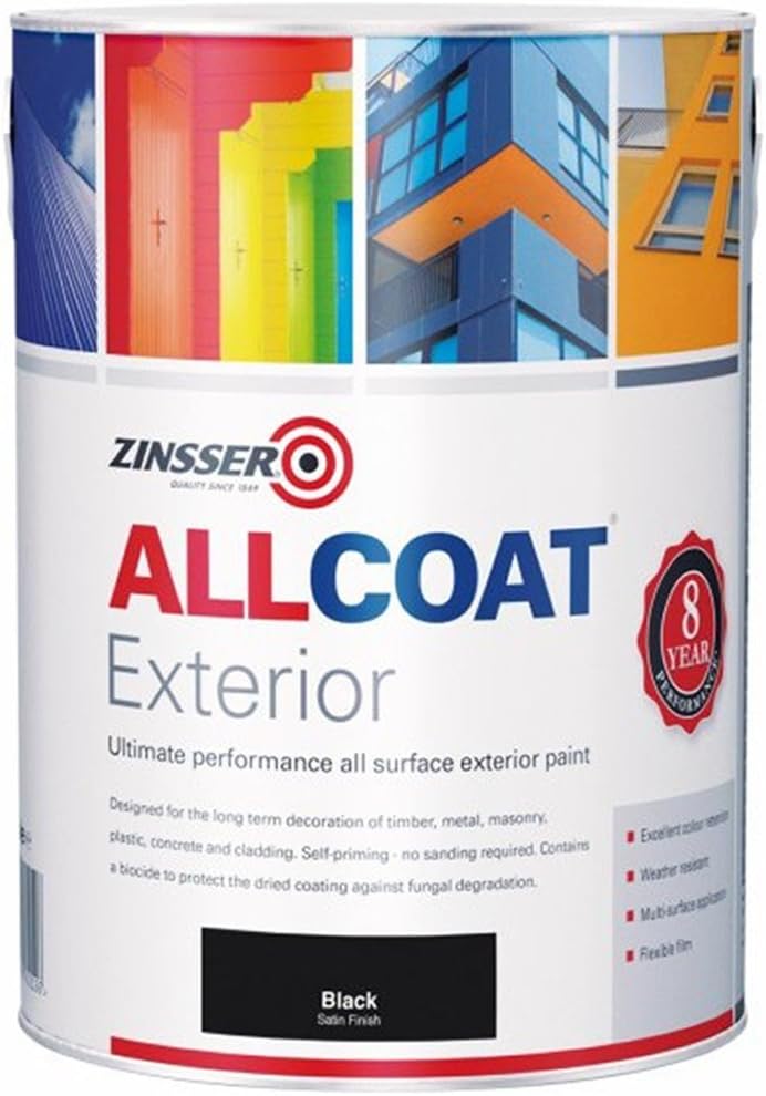 Zinsser Allcoat Exterior Wb Satin Blck