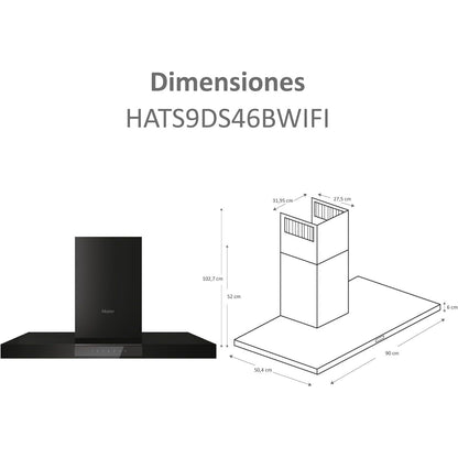 Haier 90cm Box Chimney Hood