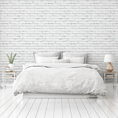 Arthouse  White Brick Wallpaper