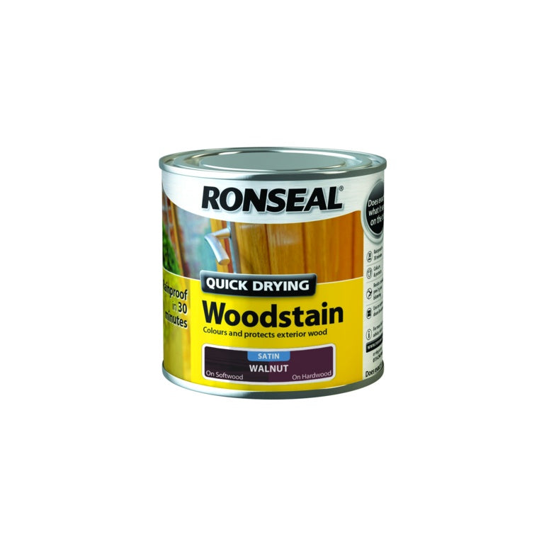 Ronseal Quick Drying Woodstain Satin 250ml