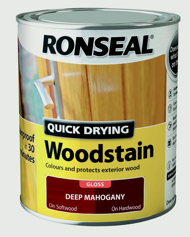 Ronseal Lasure pour bois brillante à séchage rapide 750 ml