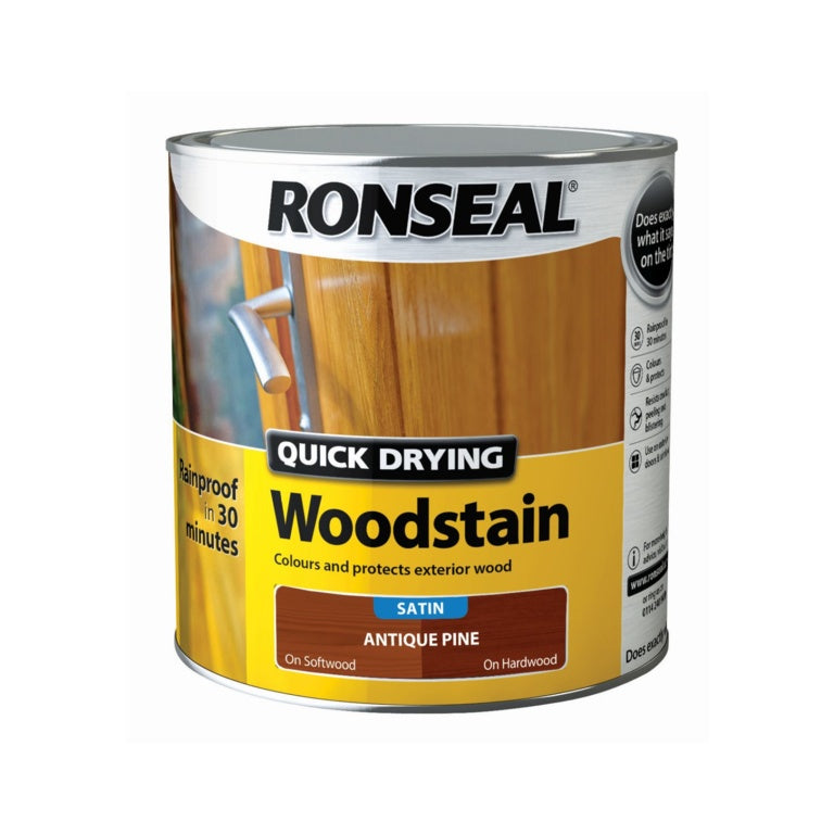 Ronseal Lasure pour bois satinée à séchage rapide 2,5 L