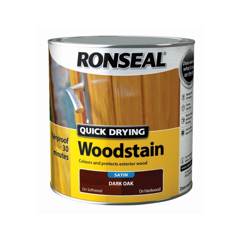 Ronseal Lasure pour bois satinée à séchage rapide 2,5 L