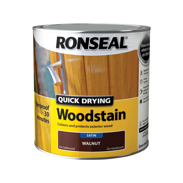 Ronseal Lasure pour bois satinée à séchage rapide 2,5 L