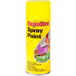 SupaDec Spray Paint 400ml Yellow