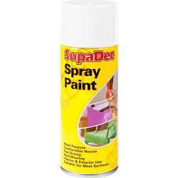 SupaDec Spray Paint 400ml Gloss White