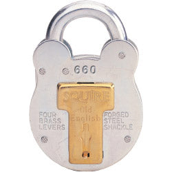 Squire 4 leviers en acier galvanisé - Vieux cadenas anglais 64 mm