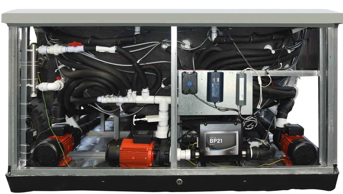 Canadian Spa 2025 13ft Swim Spa 15HP-Jet, 3-Person - St Lawrence Sport 390 x 226 x H120 cm