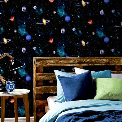 Arthouse Cosmos Charcoal Wallpaper