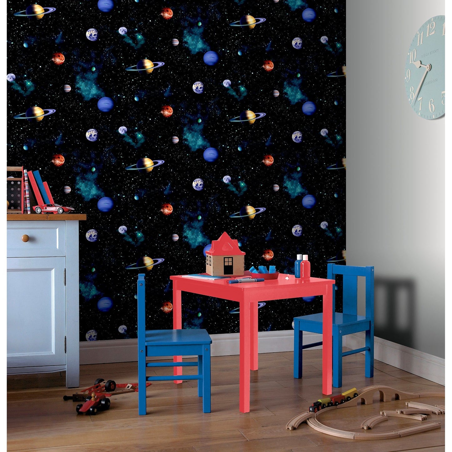 Arthouse Cosmos Charcoal Wallpaper