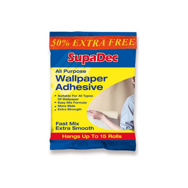 SupaDec All Purpose Wallpaper Adhesive Up to 10 Rolls PLUS 50% EXTRA FREE