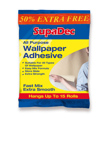 SupaDec All Purpose Wallpaper Adhesive Up to 10 Rolls PLUS 50% EXTRA FREE