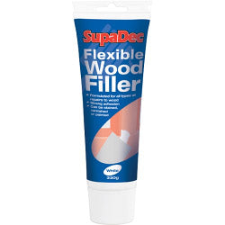 SupaDec Tubo de Masilla Flexible para Madera 330g Blanco