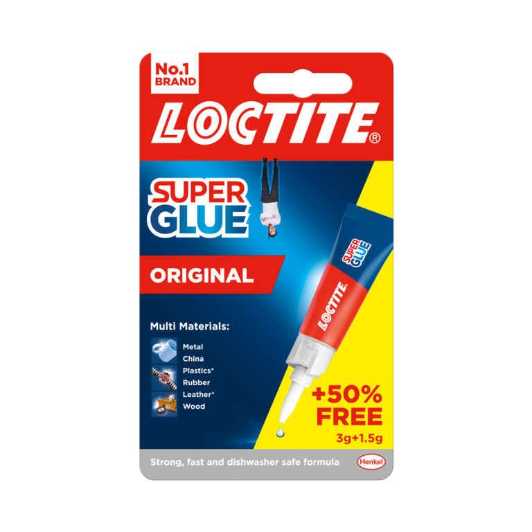 Loctite Super Glue Tube de 3 g plus 50 % gratuit