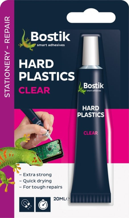 Bostik Plastiques Durs Adhésif Transparent Blister de 20 ml