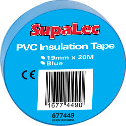 Securlec PVC Insulation Tapes Blue 20 Metre Pack 10