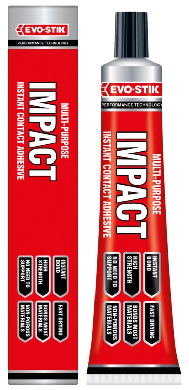 Tubes adhésifs à impact Evo-Stik 65g