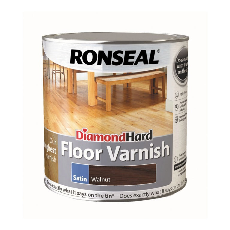 Ronseal Diamond Hard Coloured Floor Varnish 2.5L