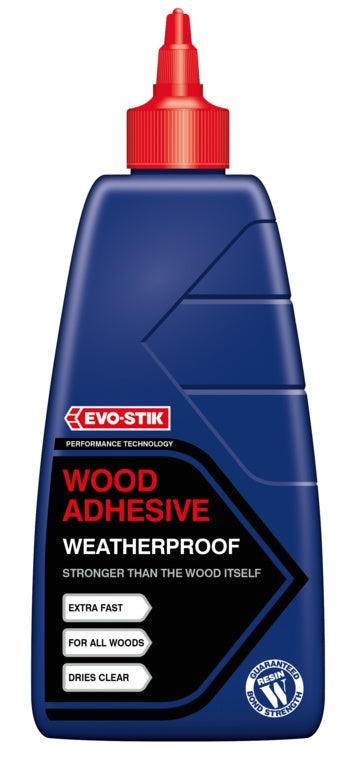 Adhésif pour bois résistant aux intempéries Evo-Stik Resin 'W' (extérieur) 500 ml