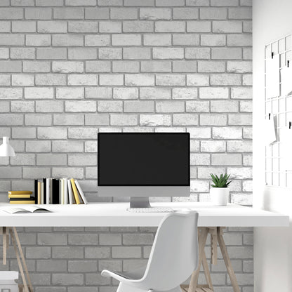 Arthouse  Metallic Brick Wallpaper