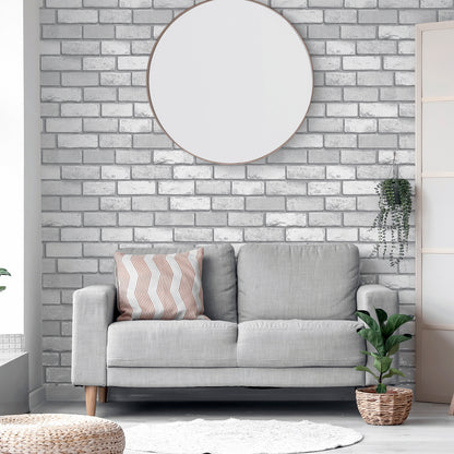 Arthouse  Metallic Brick Wallpaper