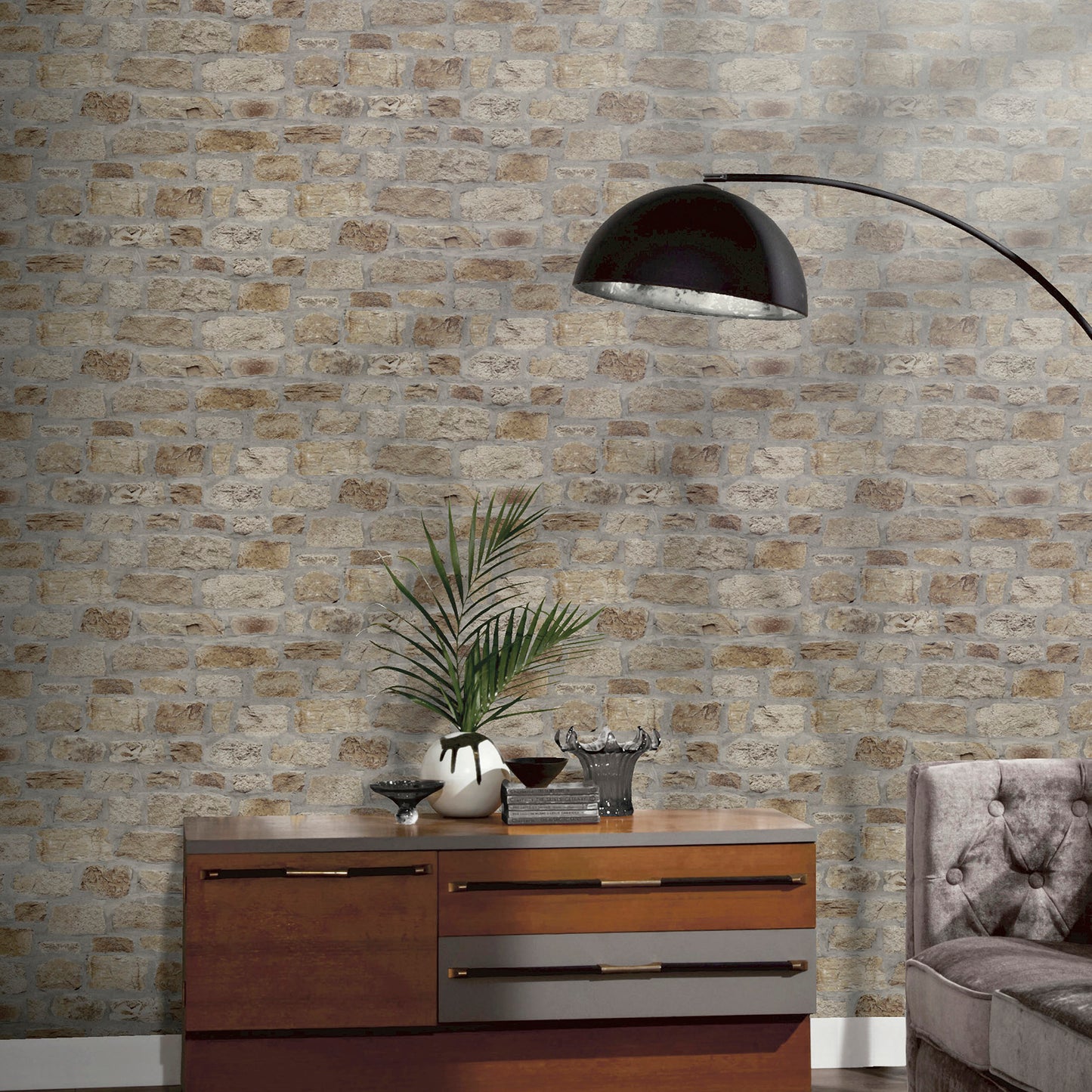 Arthouse Country Stone Wallpaper