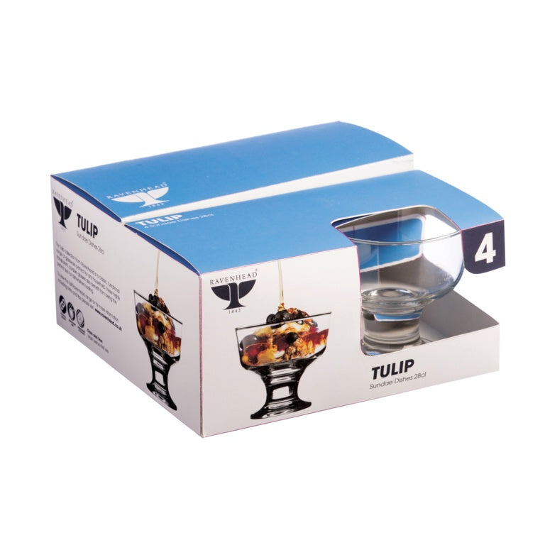 Rayware Tulip Sundae Dishes x 4