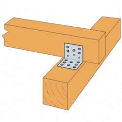 Simpson Strong Tie Nail Plate Angle Bracket 60 x 60 x 40