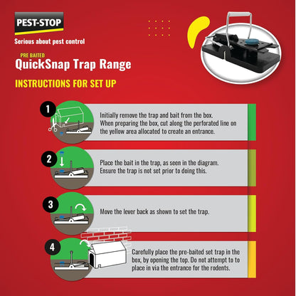 Pest-Stop Pre Bait Quick Snap Mouse Trap