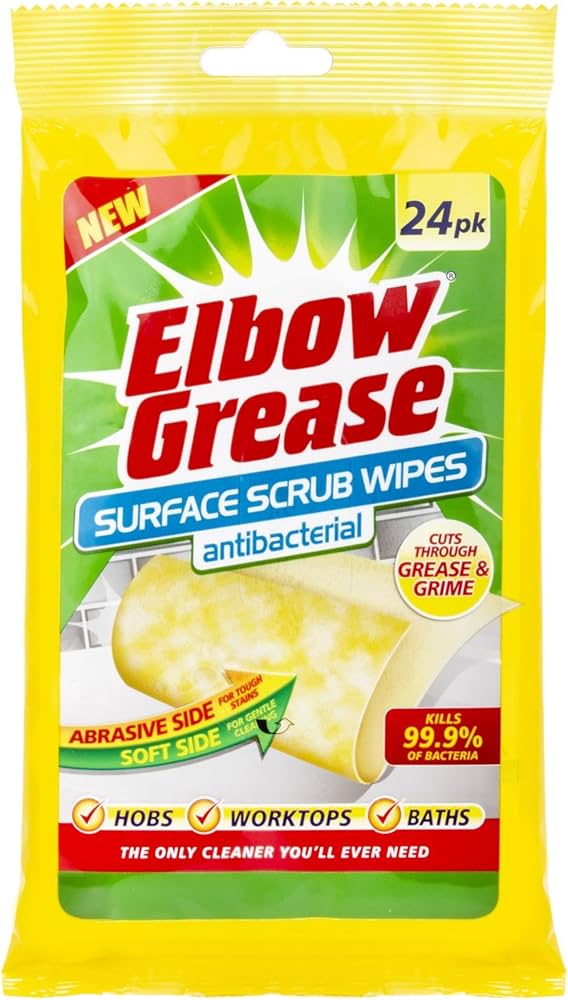 Elbow Grease Antibacterial Wipes Lemon Fresh Pack 80