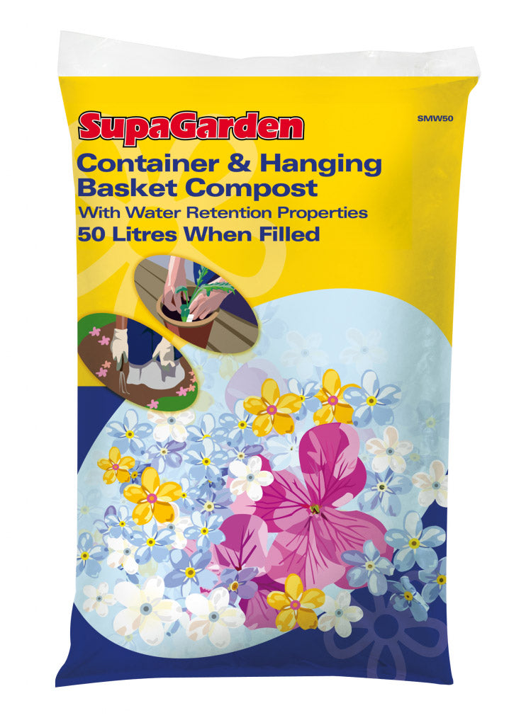 SupaGarden Container & Hanging Basket Compost 50L